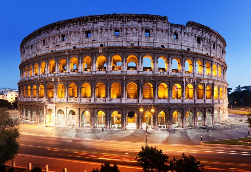 Colosseum at night