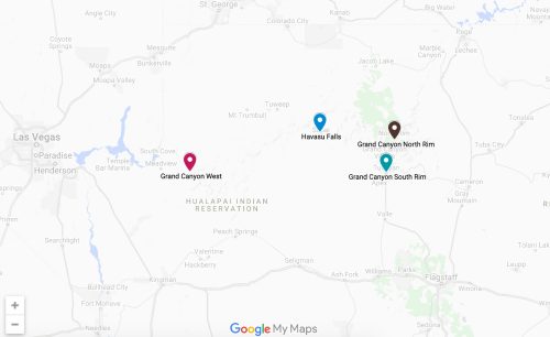 Ultimate Travel Guide To Grand Canyon 2025 Grand Canyon Map 500x306