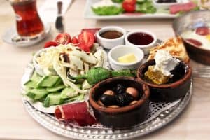 traditional turkish breakfast platter