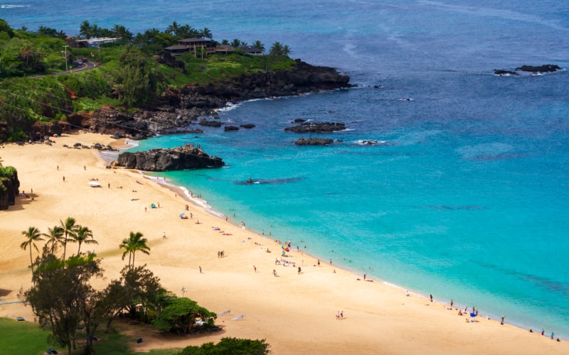 Waimea Bay at haleiwa beach park oahu