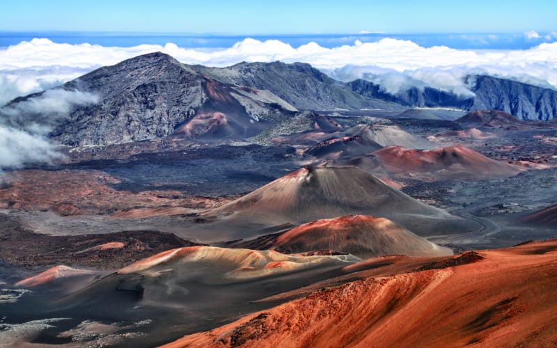 Haleakala Crater in maui hawaii sm