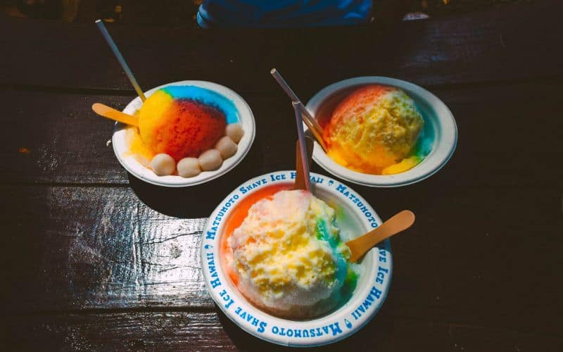 Matsumoto rainbow shaved ice in Maui sp copy