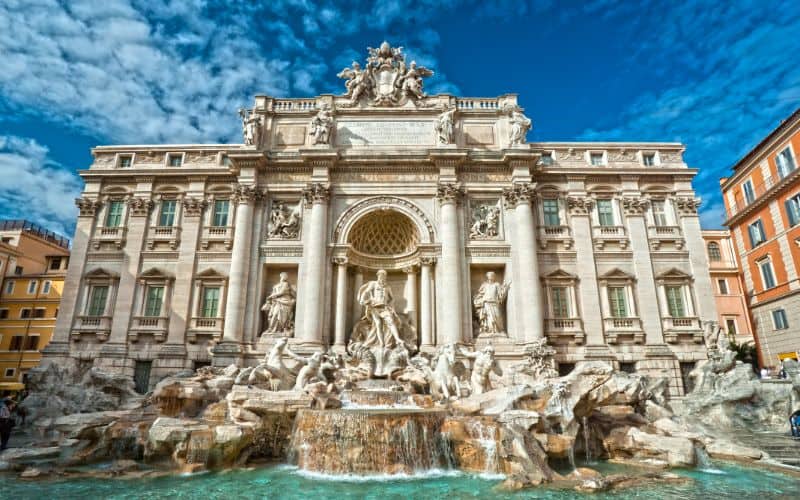 The Famous Trevi Fountain rome Italy