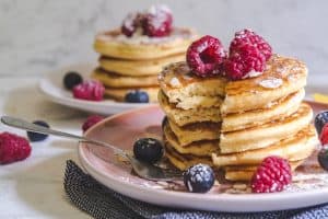 stack of breakfast pancakes sp