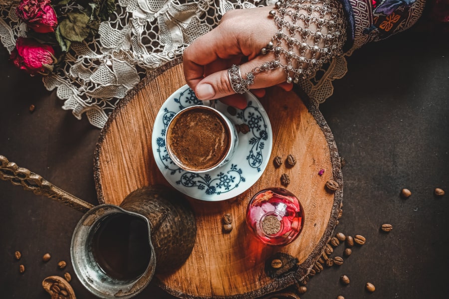 turkish coffee on table sp