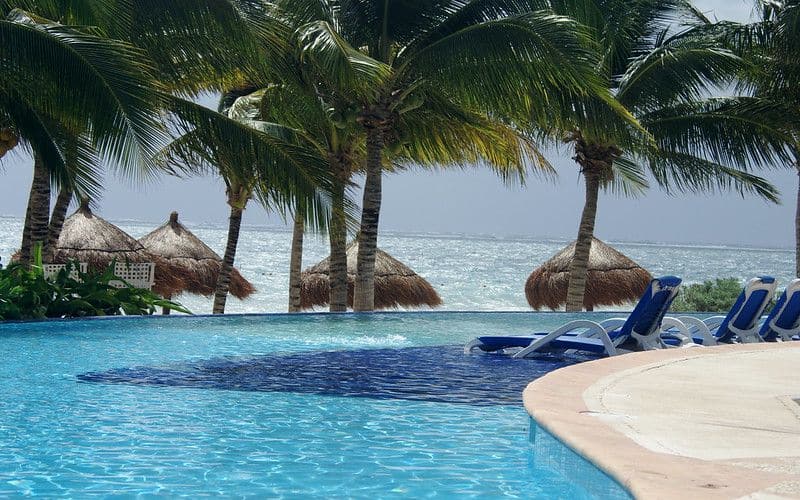 Poolside at cancun resort