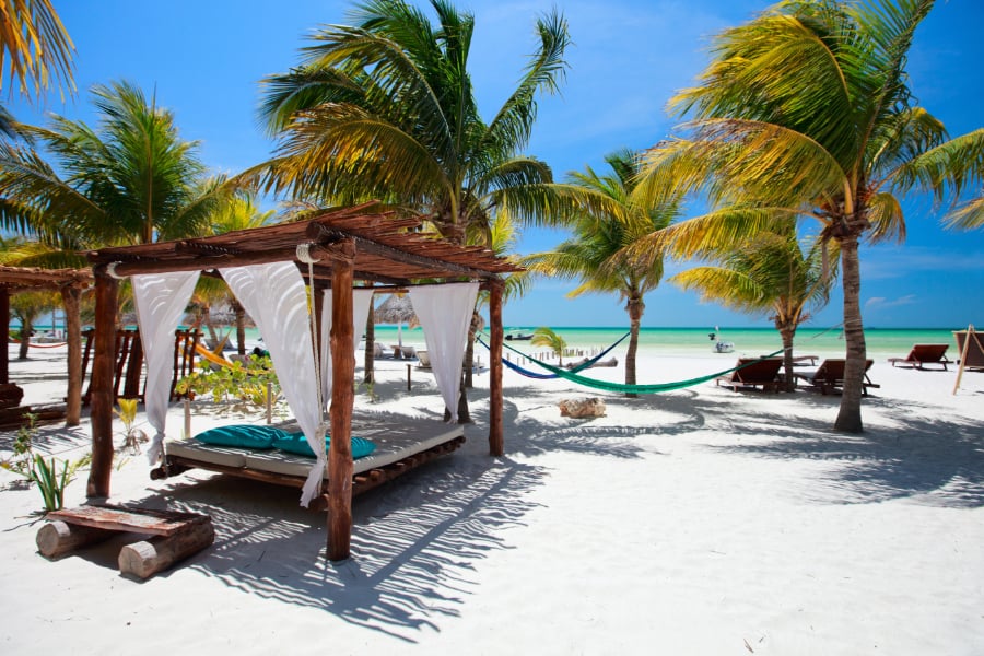 beach bed cabana lounger tropical