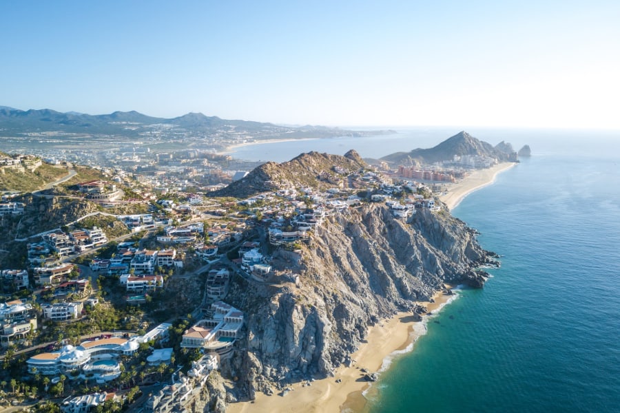 aerial view of cabo san lucas sp