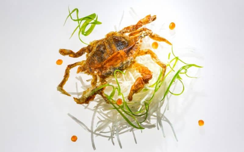 Nicksan chef angel carbajal Los Cabos soft shell crab