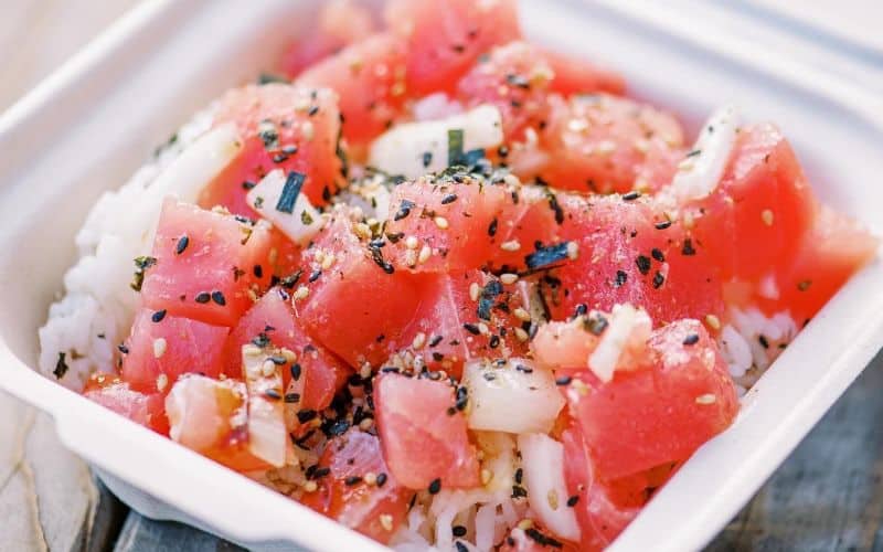 The Musubi Truck Ahi Poke Bowl