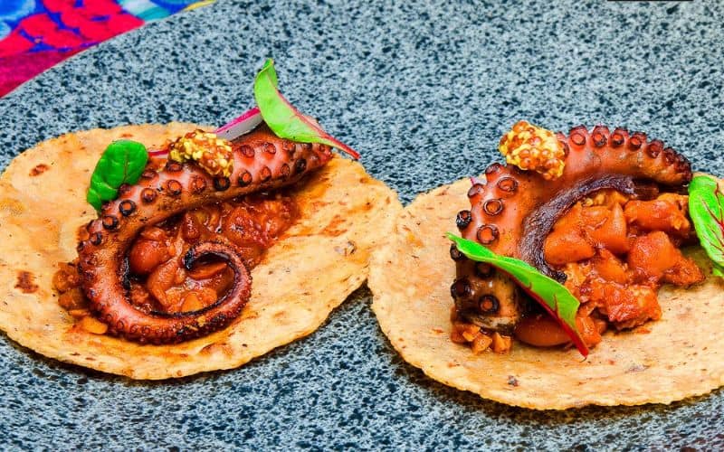 metate cabo octopus taco