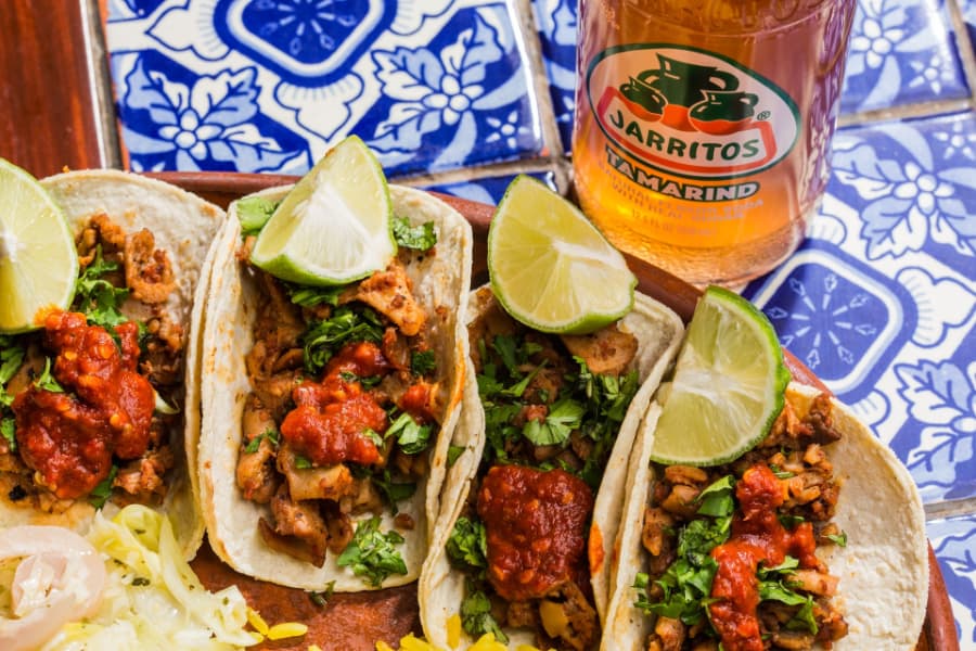 Jarritos Tamarind and mexican Tacos sp