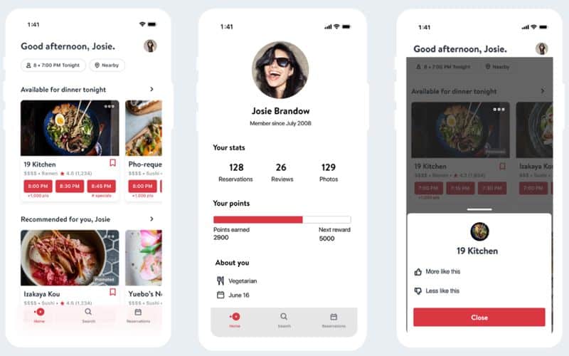 Opentable App