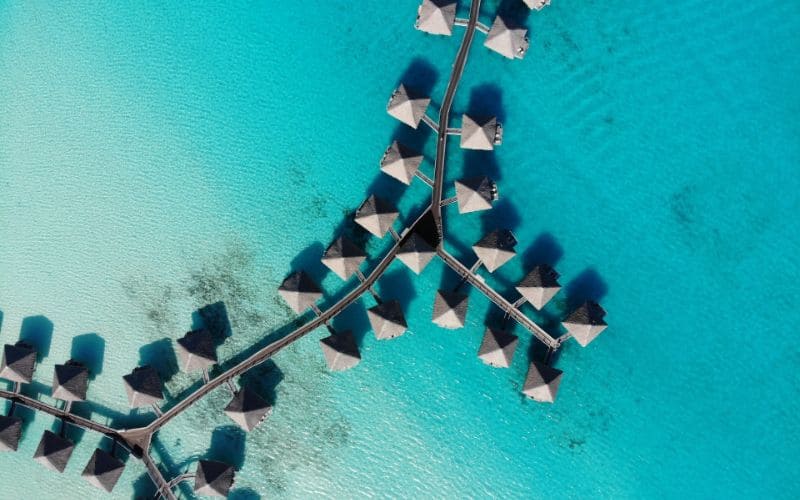 Overwater Bungalows in Bora Bora French Polynesia