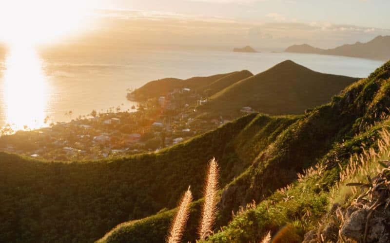 Sunrise at Lanikai pilbox