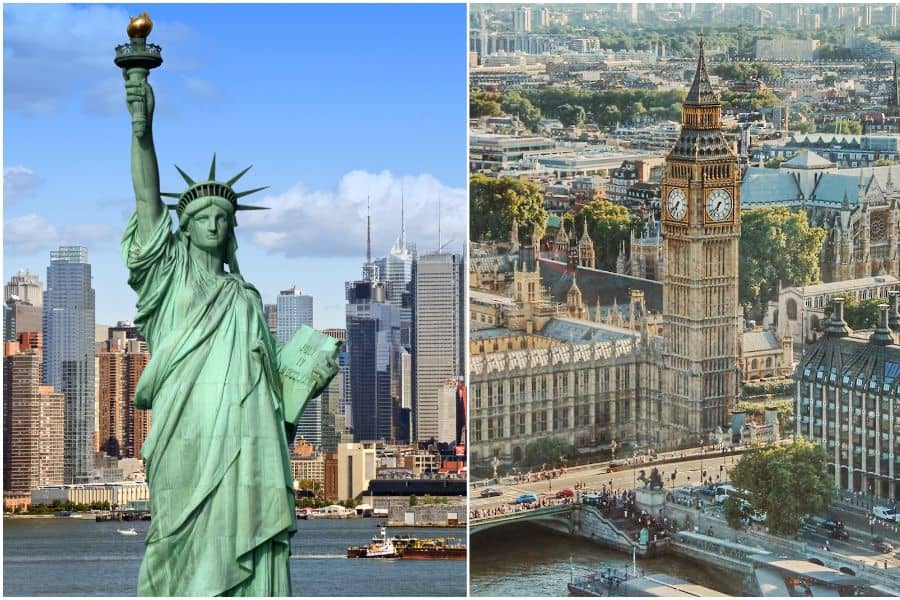new york vs london