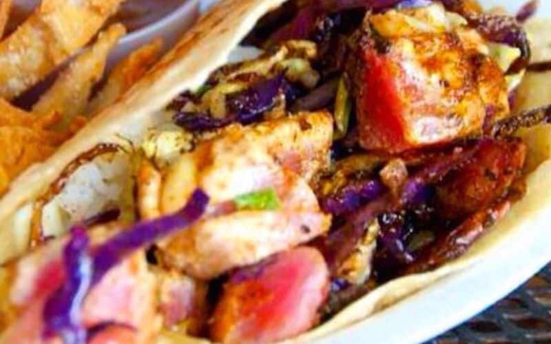 Hot Cajun Ahi Taco at Island Taco