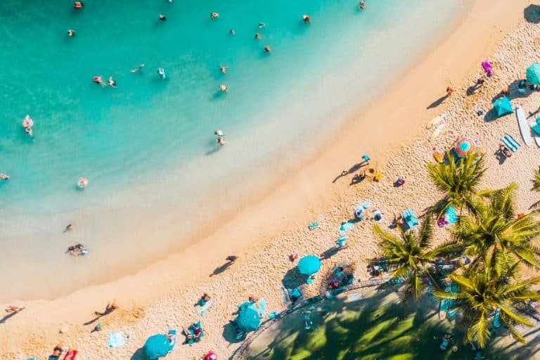 aerial view of waikiki beach sp