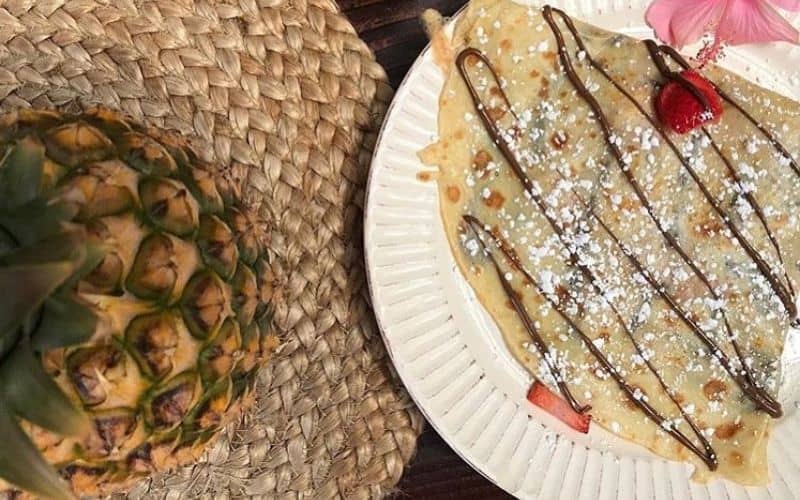 Belle Surf Cafe Strawberry Nutella Crepe