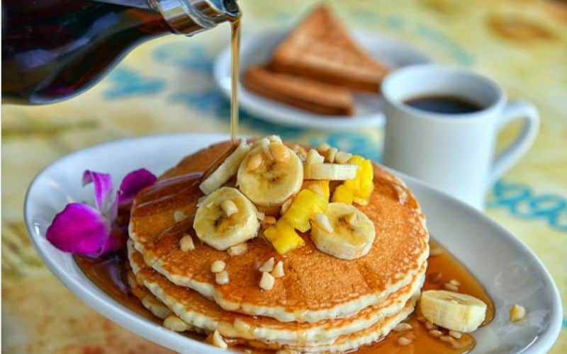 pancakes at Castaway Cafe
