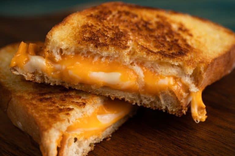 Delicious grilled sandwich with cheese