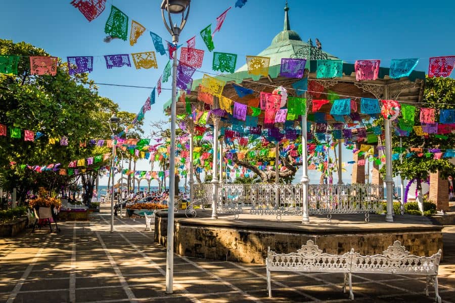 Main square Puerto Vallarta Jalisco Mexico