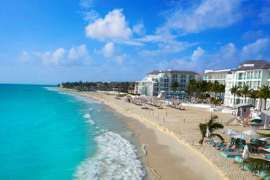 Playa del Carmen beach in Riviera Maya