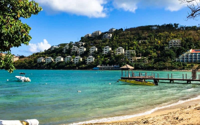 Relaxing day at the beach in St Thomas