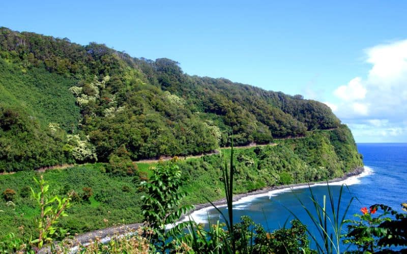 The Road to Hana Coastline view Maui