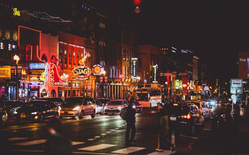 Broadway Downtown Nashville TN