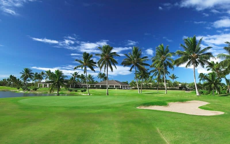Hawaii Prince Golf Club in Oahu on a nice day