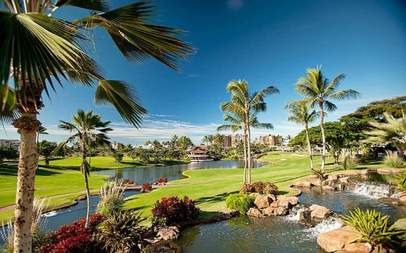 Ko Olina Golf Club Oahu water feature