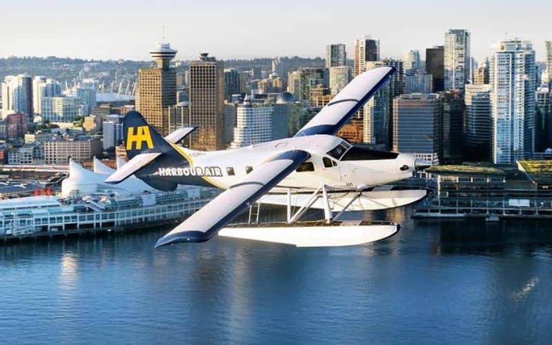 Vancouver Seaplane Tour Aerial View with skyline
