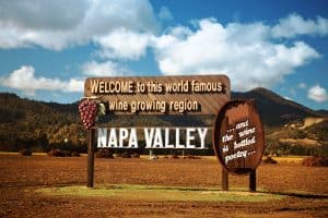 napa valley welcome sign