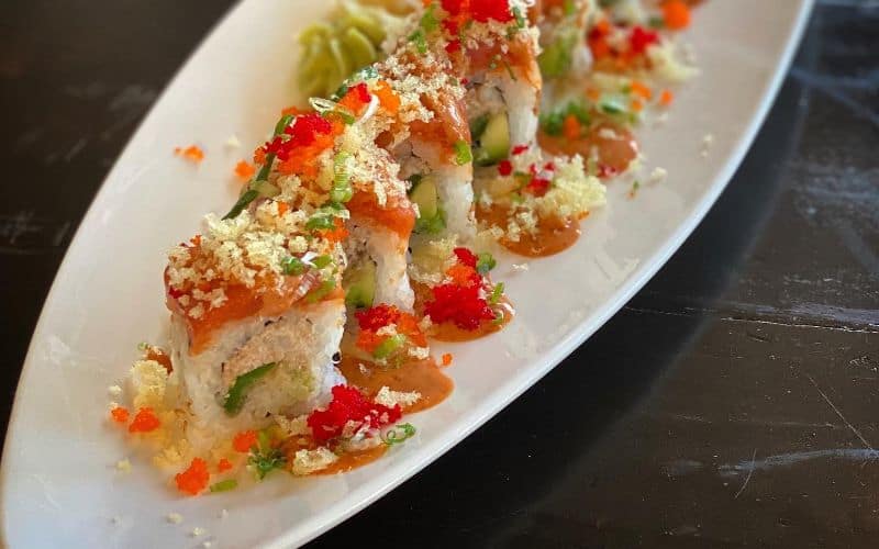 Delicious sushi rolls at Pisces Sushi and Global Bistro
