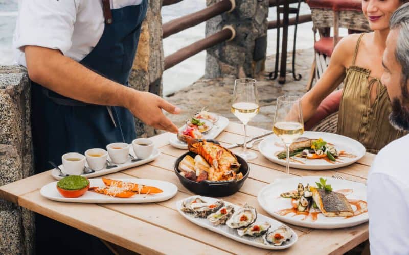 El Farallon Seafood Dishes in Los Cabos