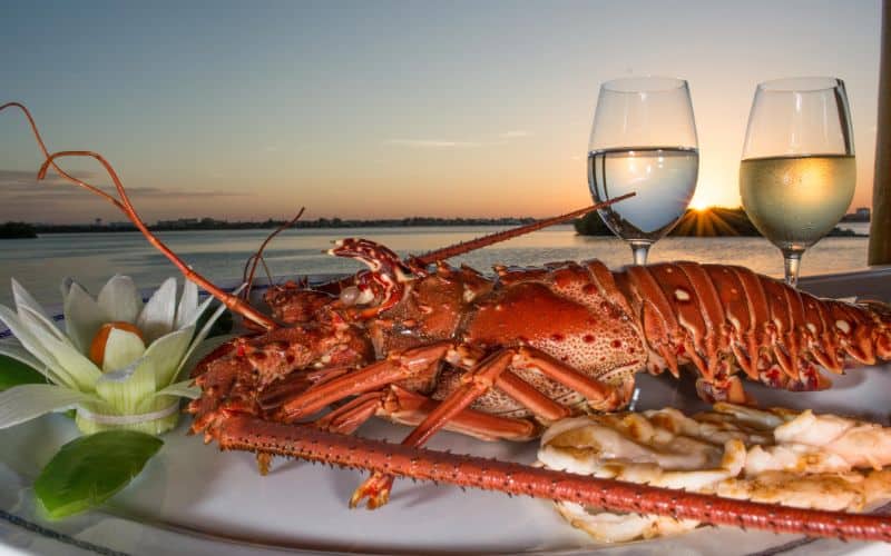 Lobster dish at Lorenzillo's Cabo San Lucas