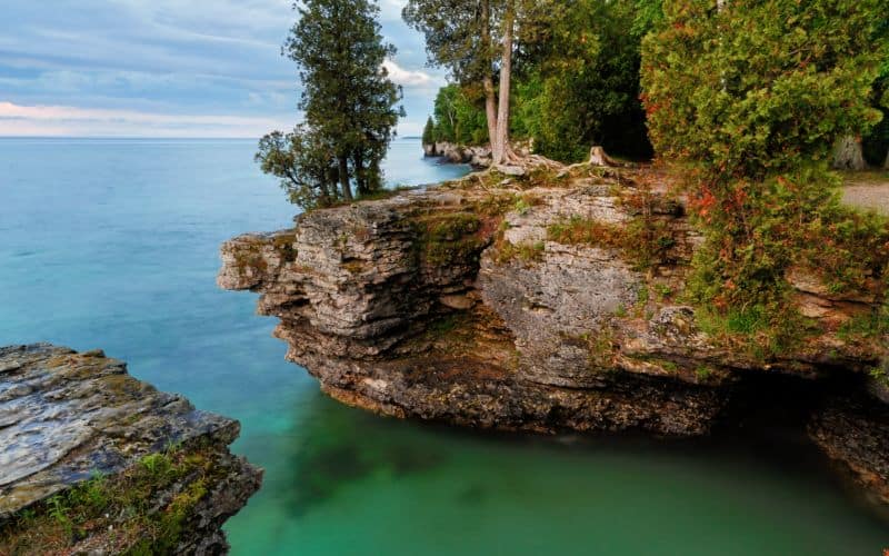 Rocky Cliffs at Cave Point County Park Door County Wisconsin