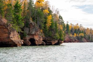 Apostle Islands mainland sea caves wisconsin