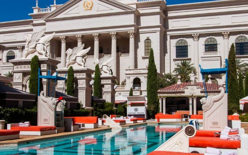 Caesars Palace Pool Area Las Vegas