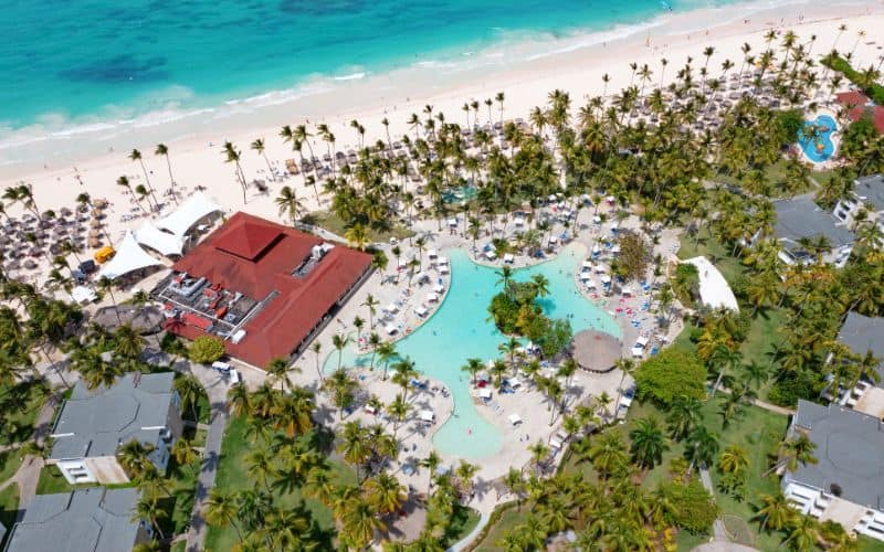 Aerial view of a resort in Punta Cana
