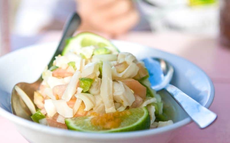 Conch Salad at Da Conch Shack Turks & Caicos Islands