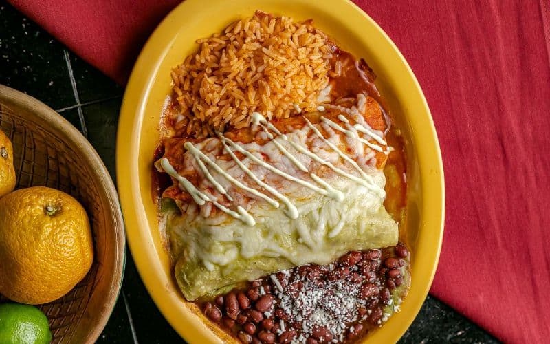 Enchiladas at Cocina Madrigal Authentic Mexican Food Phoenix Arizona