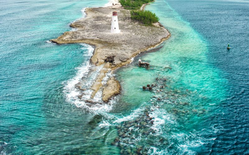 Nassau Harbour Lighthouse paradise island bahamas