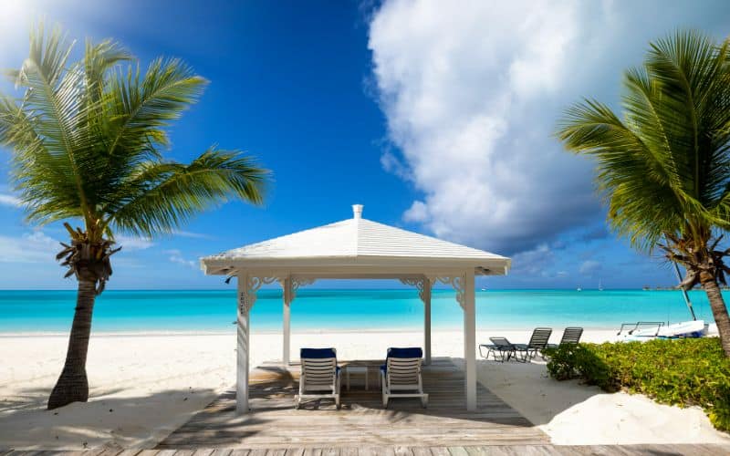 Relaxing Beach Scene in Bahamas