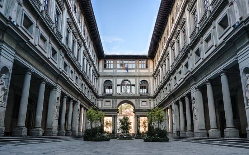 Uffizi gallery in Florence italy