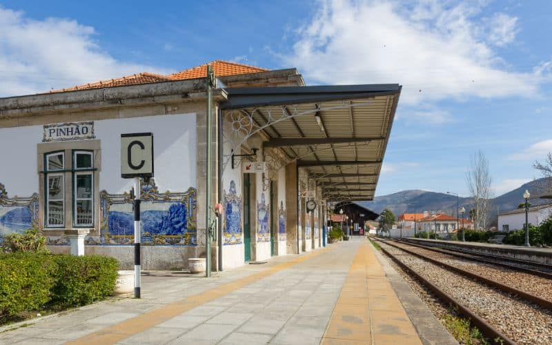 Azulejos at Railway station of Pinhao Douro Valley