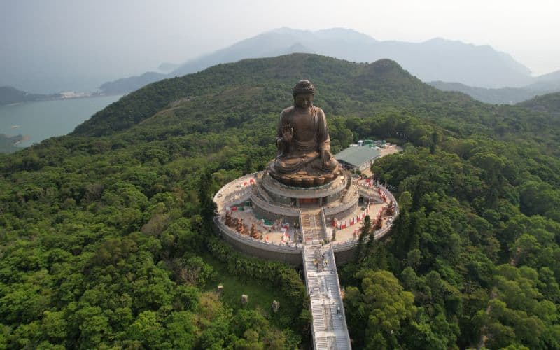 Big buddha statue in Lantau island