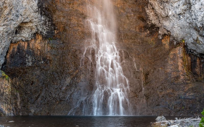 Fairy Falls in Yellowstone National Park