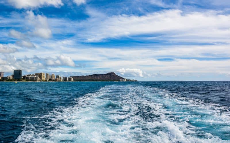 Hawaii view from ferry